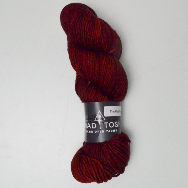 The Red Woman Dark Red Madeline Tosh High Twist DK Merino Wool Yarn - 1 Skein