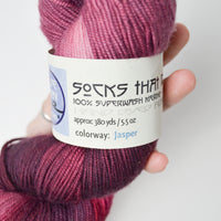 Pink Variegated Blue Moon Socks that Rock Superwash Merino Yarn - 1 Skein