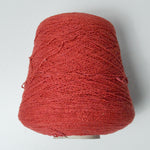 Muted Red Silk City Fibers Cotton Crepe Yarn - 1 Cone