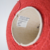 Muted Red Silk City Fibers Cotton Crepe Yarn - 1 Cone