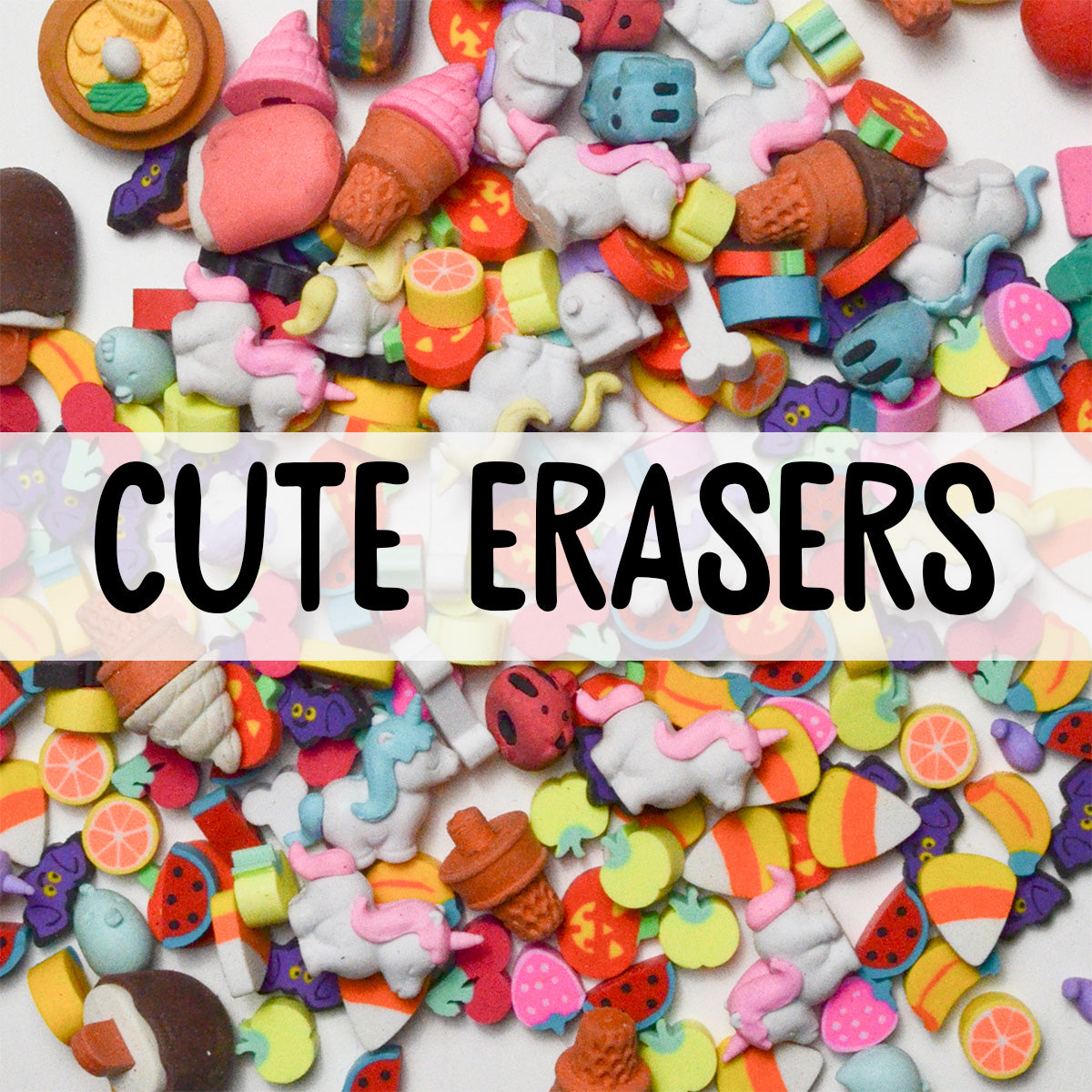 Earasers Regular Cute Erasers – Make & Mend