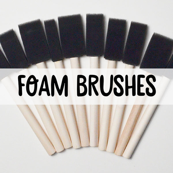 Ten Foam Brushes