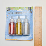 Red, Gold, + Silver Glitter Glue - 3 Bottles Default Title