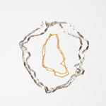 Gold + Silver Tone Bar Chain Necklaces - Set of 2 Default Title
