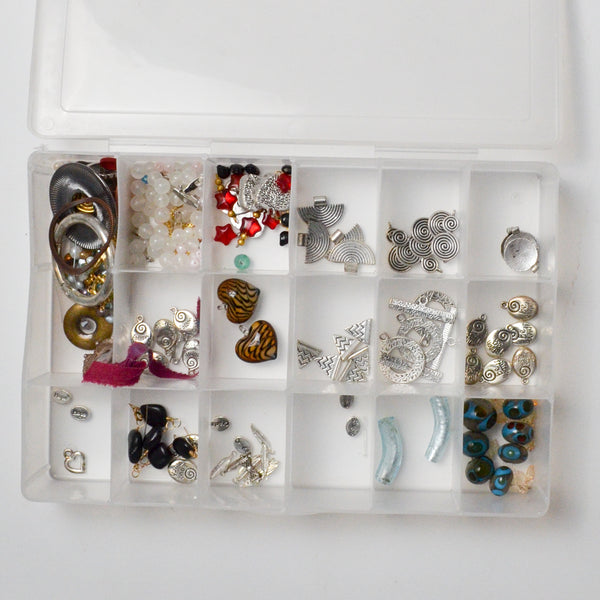 Charms + Beads in Plastic Compartment Case Default Title