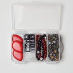 Assorted Beads + Notions in Plastic Compartment Container Default Title
