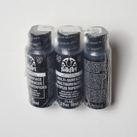 Black Folk Art Multi-Surface Paint - Pack of 3 Bottles Default Title