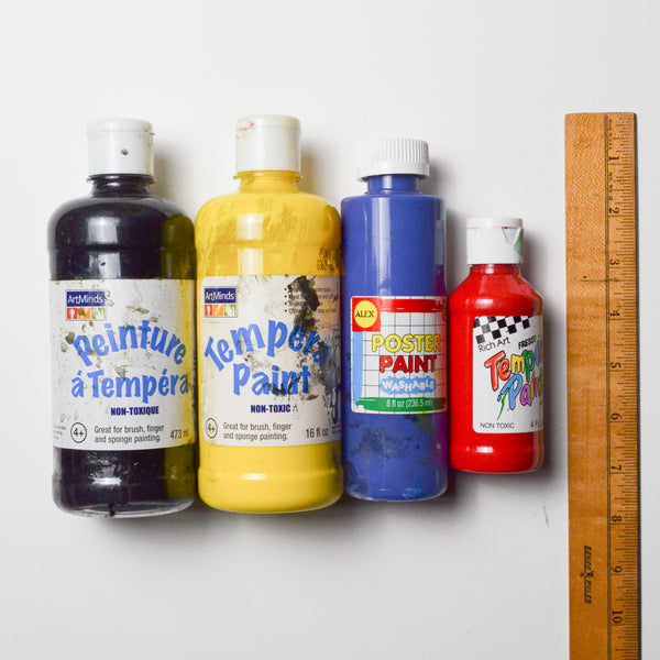 Primary Color Tempera Paint - 4 Bottles – Make & Mend