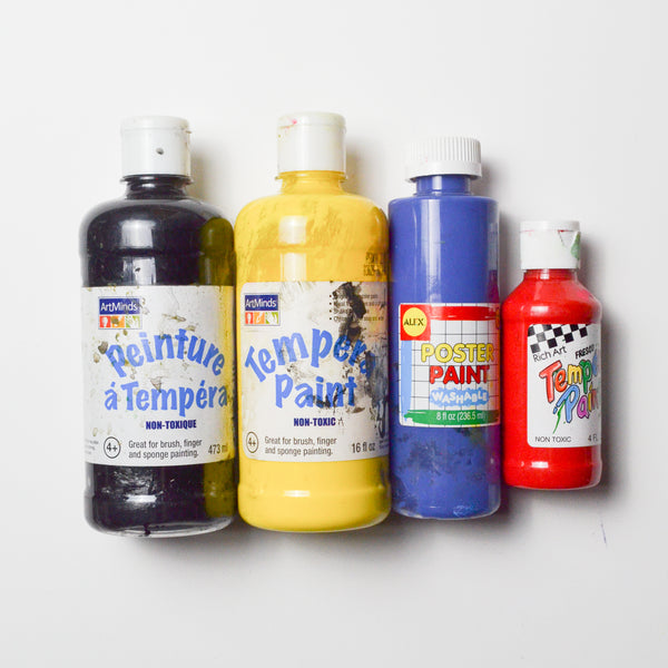 Primary Color Tempera Paint - 4 Bottles