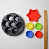 Silicone Circle + Star Molds - 6 Pieces Default Title