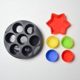 Silicone Circle + Star Molds - 6 Pieces Default Title
