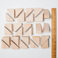 Wooden Triangle Blocks - Set of 26 Default Title