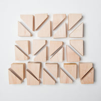 Wooden Triangle Blocks - Set of 26 Default Title