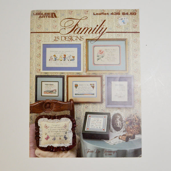 Family Leisure Arts 436 25 Designs Cross Stitch Pattern Booklet Default Title