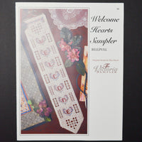 The Victoria Sampler Welcome Hearts Sampler Bellpull Hardanger Pattern Booklet - 90 Default Title