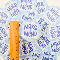 Make & Mend Blue Cloud Sticker