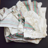 Striped Damask Print Stiff Cotton Fabric - 54" x 201" Default Title