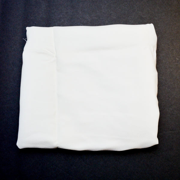 White Polyester Crepe Fabric - 40" x 50" Default Title