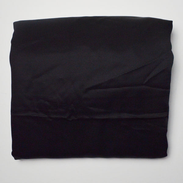 Black Textured Stripe Shiny Fabric - 58" x 136" Default Title