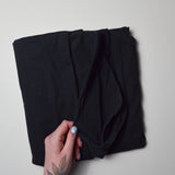 Black Stiff Knit Fabric - 40" x 100" Default Title