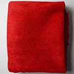 Red + Black Chenille Twill Woven Upholstery Fabric - 54" x 108" Default Title