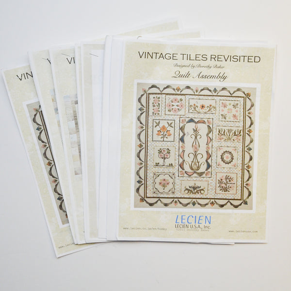 Lecien Vintage Tiles Revisited Block of the Month Quilt Pattern Bundle Default Title