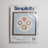 Simplicity Victorian Wreaths Counted Cross Stitch Kit Default Title