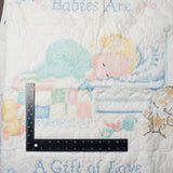 Sunset Gift of Love Quilt Cross Stitch Baby Blanket Kit - Partially Worked Default Title