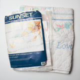 Sunset Gift of Love Quilt Cross Stitch Baby Blanket Kit - Partially Worked Default Title