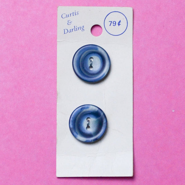 Curtis + Darling Blue Buttons - Set of 2 Default Title
