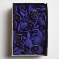 Dark Purple Cloth-Covered Buttons in Two Sizes Default Title