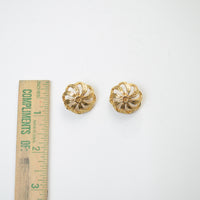 Gold Decorative Metal 7/8" Buttons with Shank - Set of 2 Default Title
