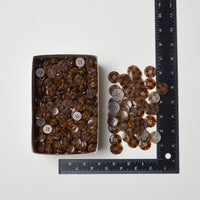 Brown Four-Hole Tortoiseshell Buttons, Size 24 (5/8") Default Title