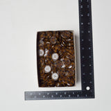 Light Brown Four-Hole Tortoiseshell Buttons, Size 34 (7/8") Default Title