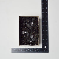 Dark Brown Four-Hole Buttons, Size 32 (13/16") Default Title