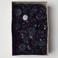 Black + Gray Accent Four-Hole Buttons, Size 34 (7/8") Default Title