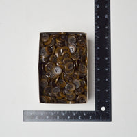 Translucent Brown Four-Hole Tortoiseshell Buttons, Size 32 (13/16") Default Title
