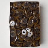 Translucent Brown Four-Hole Tortoiseshell Buttons, Size 34 (7/8") Default Title