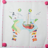Edie and Ginger M135 Hand-Painted Sailing Frog Needlepoint Canvas Default Title