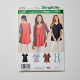 Simplicity 8052 Flowy Top Sewing Pattern Size XXS-XXL Default Title