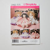 Simplicity 2462 Stuffed Doll + Clothes Pattern Default Title