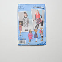 Simplicity 2157 Project Runway Toddlers' + Child's Dress Jumper + Vest Pattern Default Title