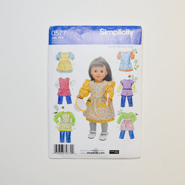 Simplicity 0577 Doll Pattern (One Size) Default Title