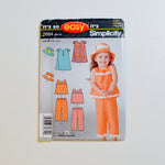 Simplicity 2684 Toddler's Clothes Sewing Pattern Size A (1/2-4) Default Title
