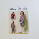 Butterick B5844 Children's Clothes Sewing Pattern Size CDD (2-5) Default Title