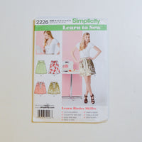 Simplicity 2226 Skirt Sewing Pattern Size A (6-18) Default Title