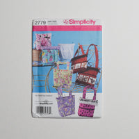 Simplicity 2779 Tote Bags Sewing Pattern (One Size) Default Title