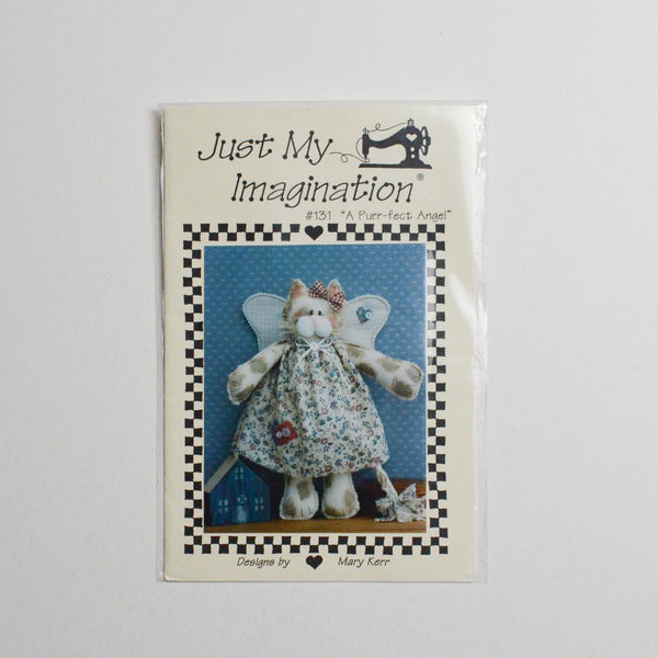 Just My Imagination #131 Stuffed Angel Cat Sewing Pattern (One Size) Default Title