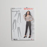 Simplicity 8514 AmazingFit Petite Pants Sewing Pattern Size R5 (14-22) Default Title