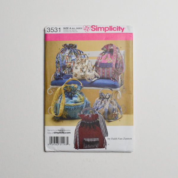 Simplicity 3531 Bags Sewing Pattern Default Title